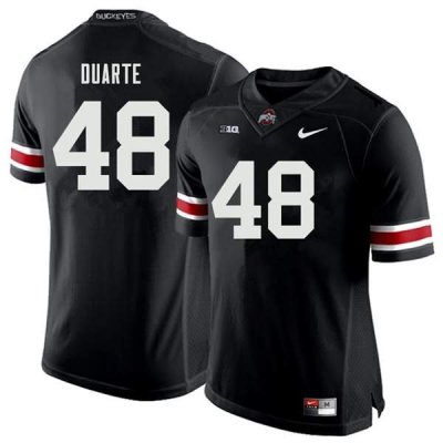 NCAA Ohio State Buckeyes Men's #48 Tate Duarte Black Nike Football College Jersey UYV5845ZF